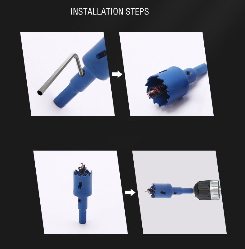 13PCS Drills Set HSS M42 Bi Metal Hole Saw Set in Box (SED-BMHS-S13)