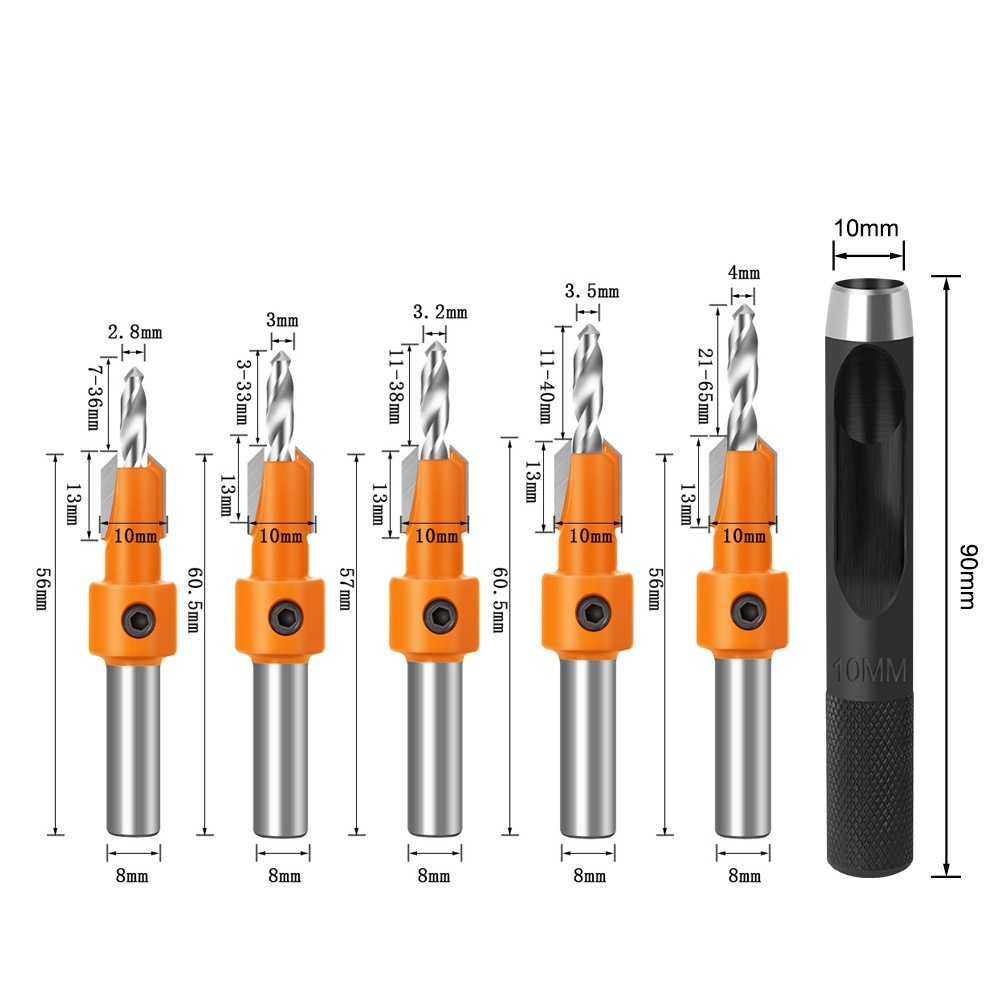 Carpentry Countersink Drill Step Drill Bits Counterbore Drill Bits (SED-CB-CS)