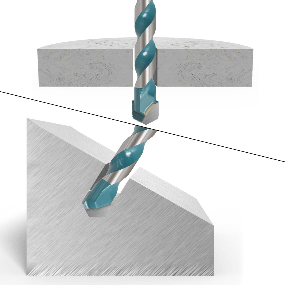 10PCS Drills Set Carbide Tip Multifunction Drill Bits Set for Drilling Stone, Concrete, Wood, Plastic, Brick and Tiles (SED-MTD-S10)