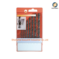 10PCS HSS Jobber Drills Set M2 Black Oxide Finish Twist Drill Bits Set with Plastic Box (SED-DBS10-3)