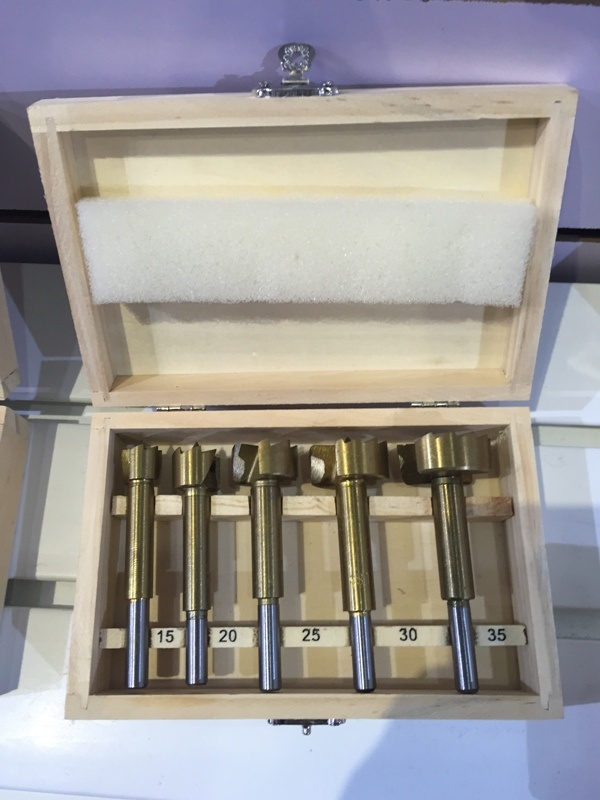 5PCS Wood Forstner Drill Bits Set in Wooden Box (SED-FDG-S5)