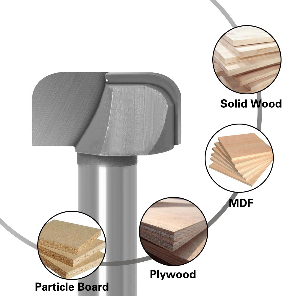 Woodworking Tools Double Arc Wood Router Bits Set Wood Hole Cutter Wood Milling Cutter (SED-MC-D2A)