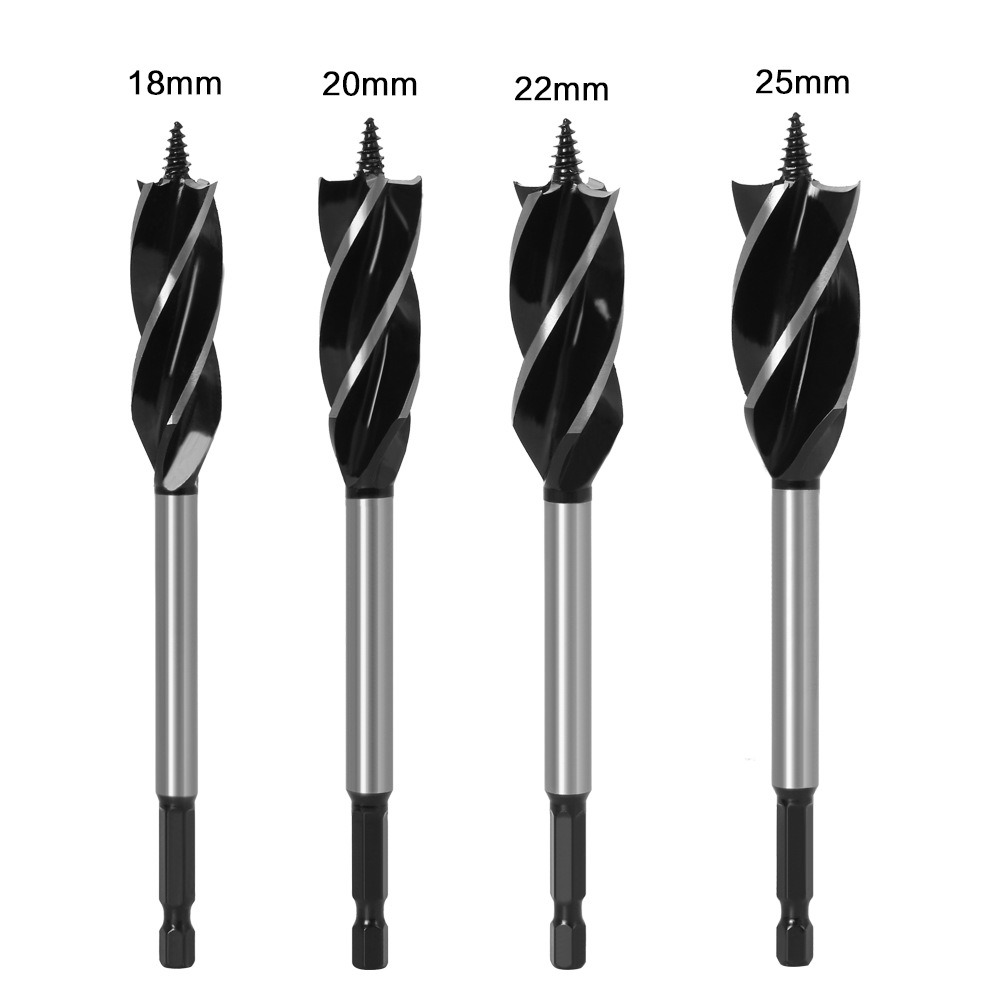 6PCS Drills Set Hex Shank Woodworking Auger Drill Bits Set with 4tips (SED-ADB-HS6)