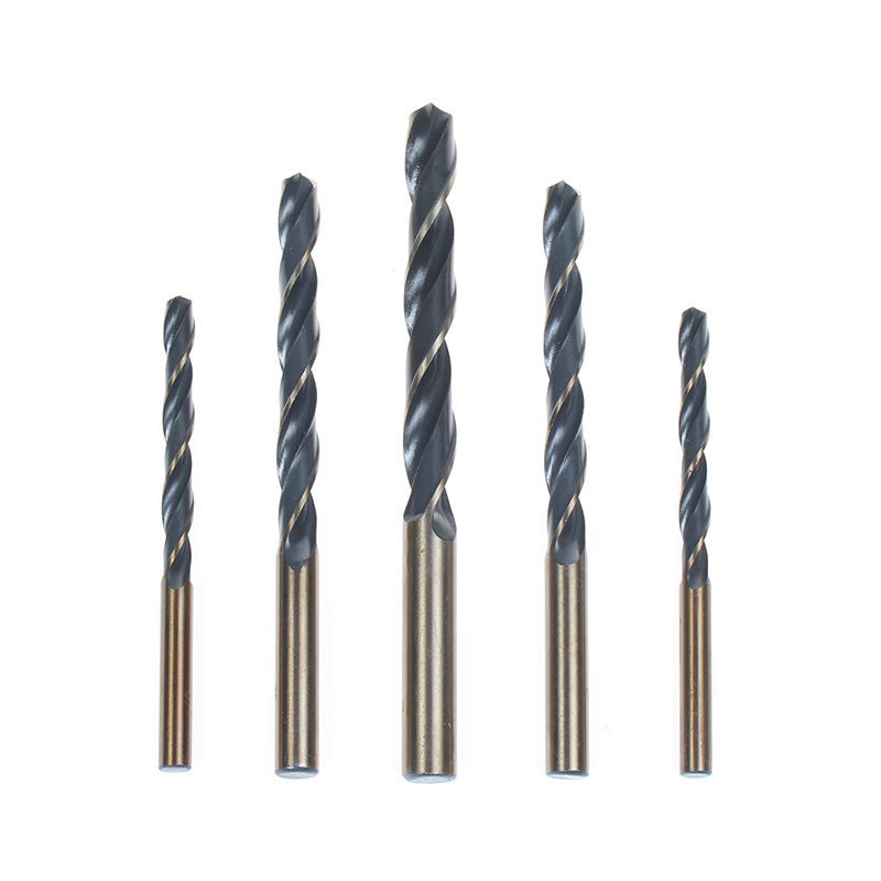 15PCS HSS Drills Black and Amber Finish HSS Left Hand Twist Drill Bits for Metal Drilling with Metal Box (SED-DBSL15-2)