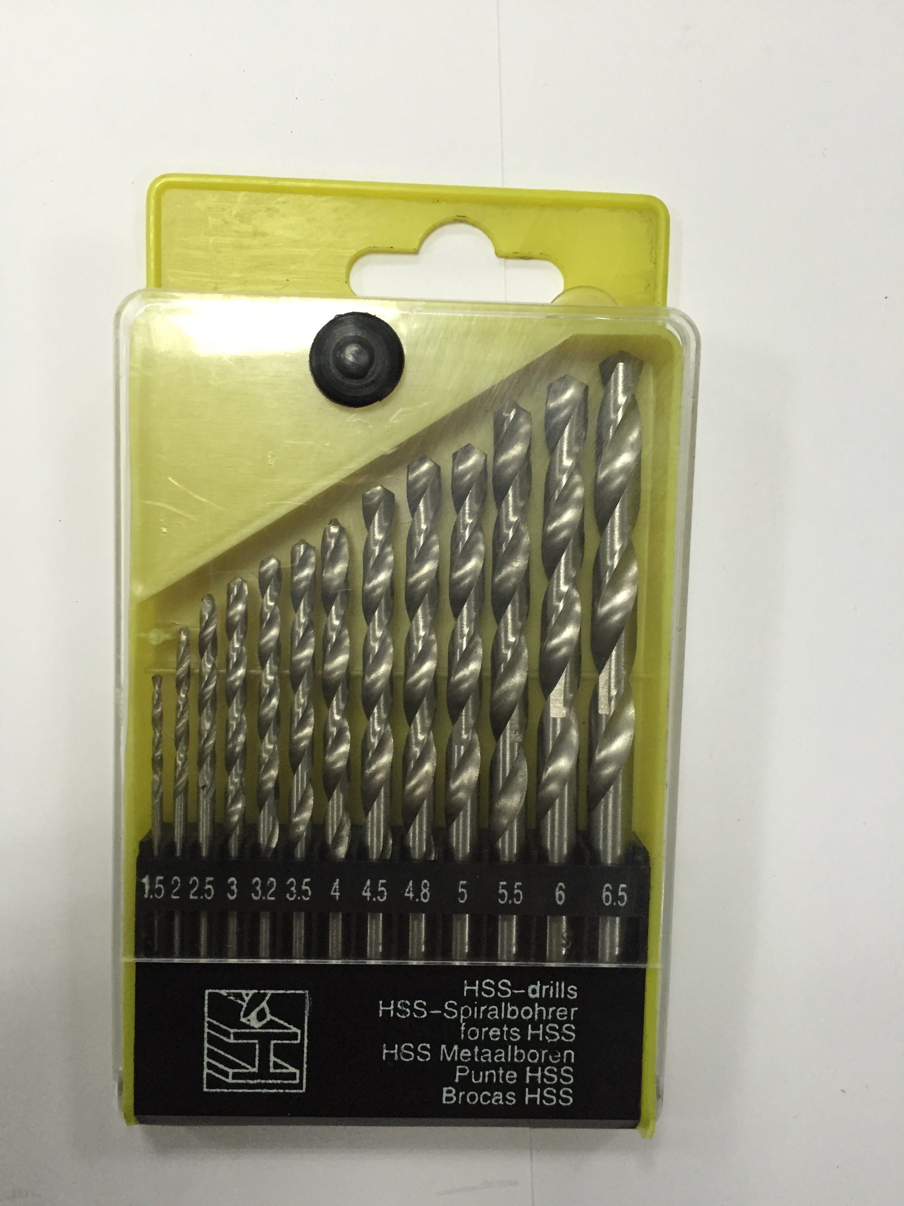 13PCS HSS Drills Tin Coated HSS Twist Drill Bits Set in Plastic Box (SED-DBS13-3)