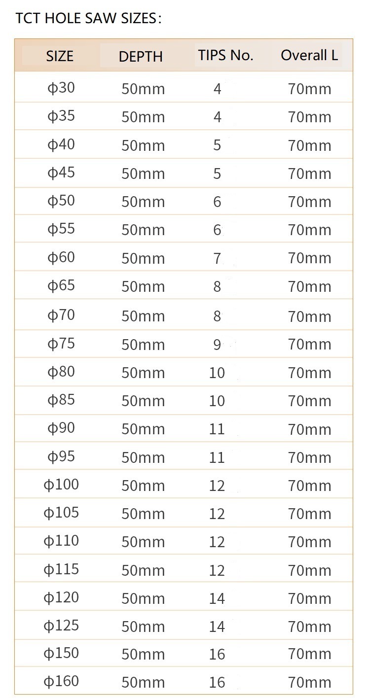 Heavy Duty Tungsten Carbide Brazed Hole Saw for Concrete, Bricks, Block etc (SED-CHS)