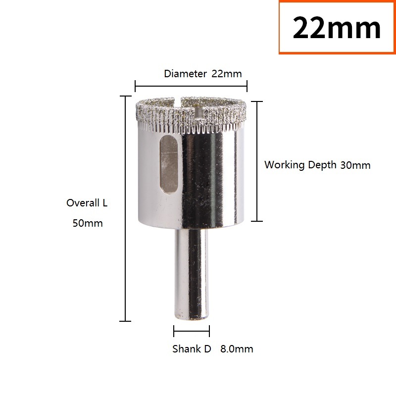 Electroplated Diamond Hole Saw for Glass and Ceramic (SED-DHS-EG)