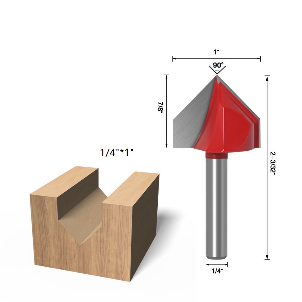 V Type 90 Angle Woodworking Milling Cutter (SED-MC-VA)