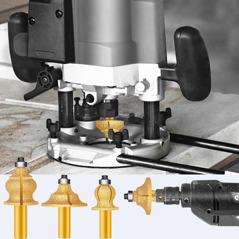 Vacuum Brazed Engraving Grinding Wheels Diamond Profile Wheel with Round End for Stone (SED-PW-VBR)