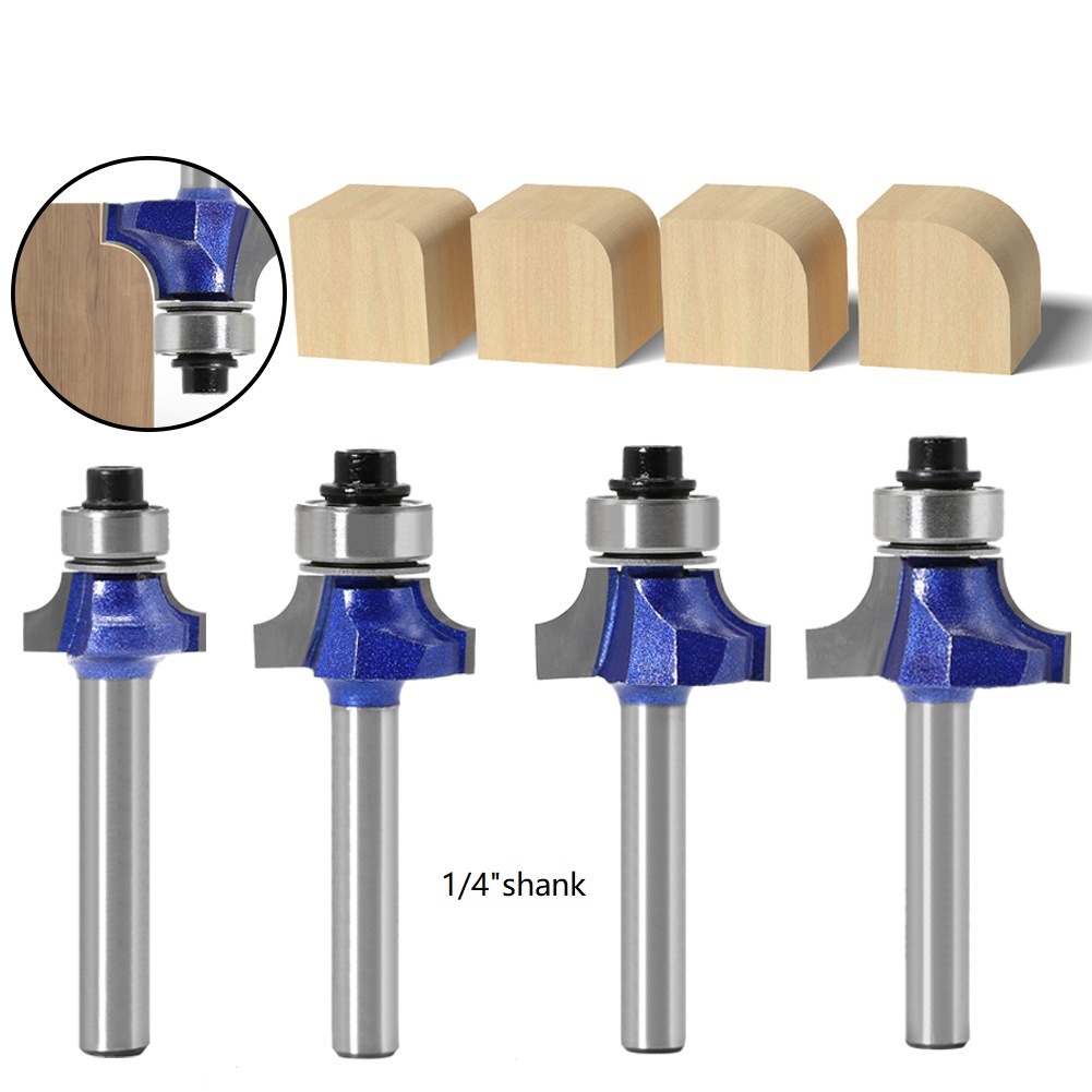 Round Edge Woodworking Flush Trim Bits Wood Router Bits Set Wood Hole Cutter (SED-FT-RE)