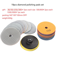 19PCS Diamond Polishing Pads Set for Masonry (SED-PP-S19)