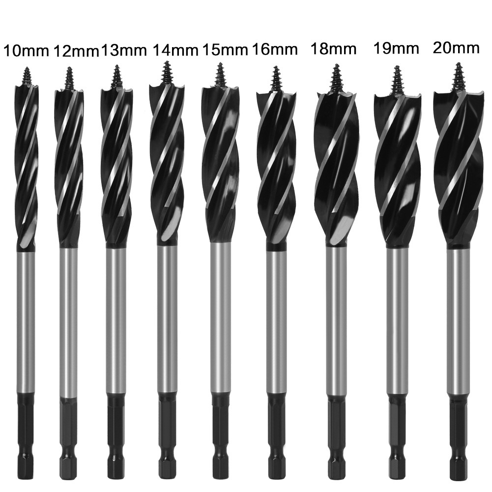 6PCS Drills Set Hex Shank Woodworking Auger Drill Bits Set with 4tips (SED-ADB-HS6)