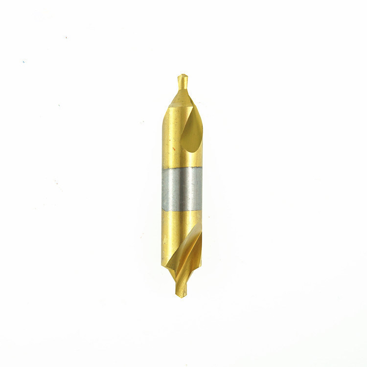 DIN333 HSS Drills Type B Tin Coated HSS Center Drill Bit for Center Drilling (SED-CDB)