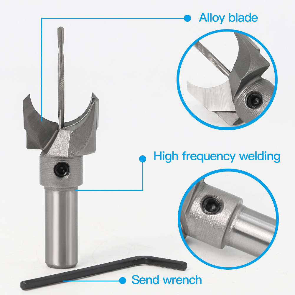 Alloy Blade Woodworking Round Ball Milling Cutter with Center Drill (SED-MC-RB)