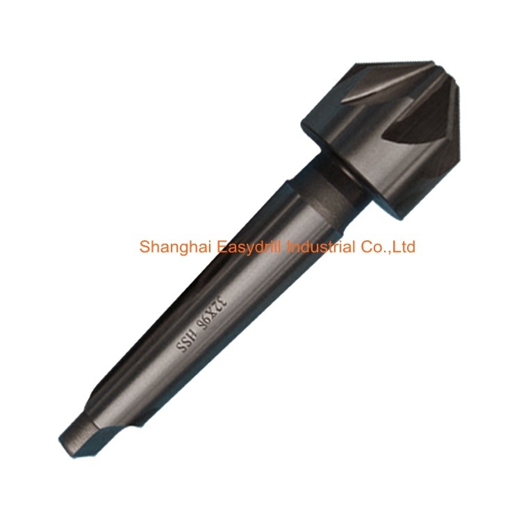 DIN335D 90 Degree 3 Flute HSS Countersink Drill Bit with Morse Taper Shank for Metal Deburring (SED-CS3F-TS)