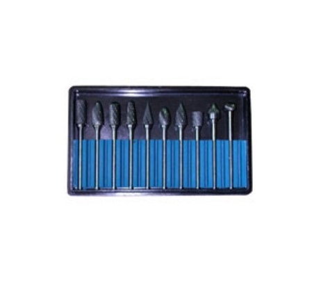 10PCS Rotary Files Set Tungsten Carbide Burrs Set in Plastic Box (SED-RBS101)