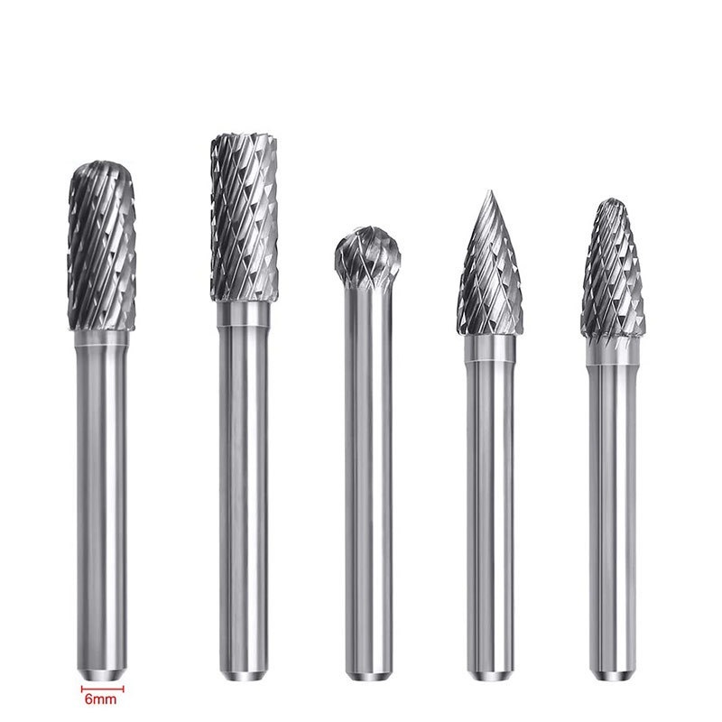 5PCS Rotary Files Set Tungsten Carbide Burrs Set in Wooden Box (SED-RBS5)