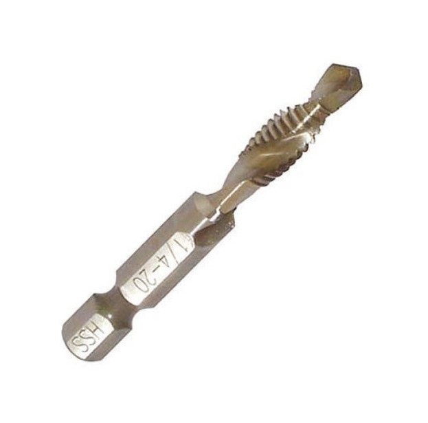 HSS Combined Drill&Tap Bit with 1/4 Hex Shank (SED-CDT)