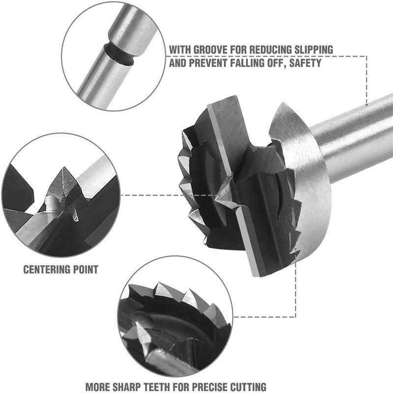 Sawtooth Wood Boring Drill Bit Wood Hole Saw for Woodworking (SED-WBSF)