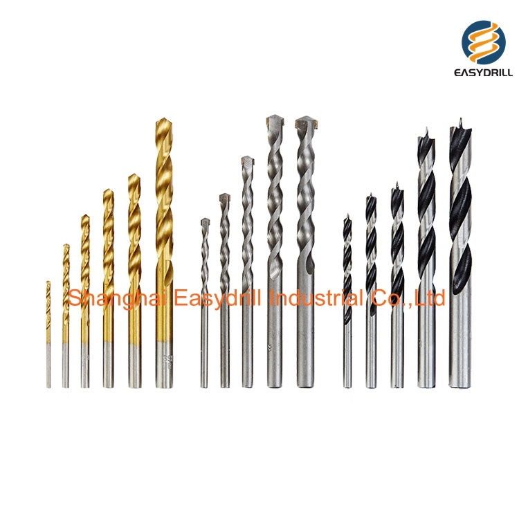 16PCS Metric Wood Drills Masonry Drill Bits HSS Combination Twist Drill Bit Set for Wood Masonry Metal (SED-CDBS16)