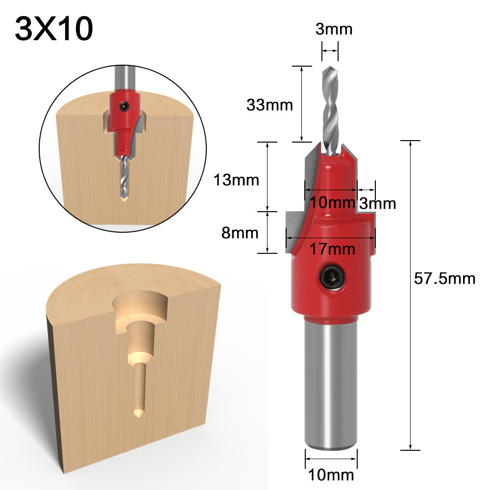 Carpentry Plane Type Countersink Drill Step Drill Bits Counterbore Drill Bits (SED-CB-CSP)