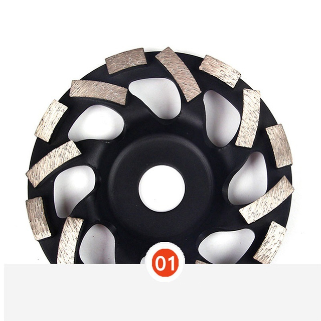 Turbo Wave Cup Wheels Diamond Cup Grinding Wheel with Shaped Thickening Segments (SED-GW-STS)