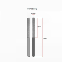 Cylinder Type Electroplated Diamond Burrs Diamond Mounted Points with Silver Coating (SED-MPE-CS)