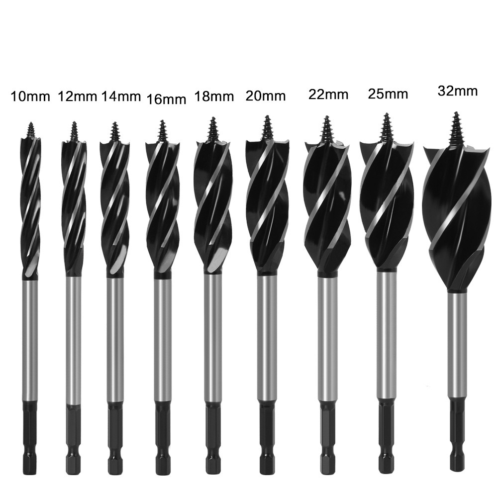 6PCS Drills Set Hex Shank Woodworking Auger Drill Bits Set with 4tips (SED-ADB-HS6)