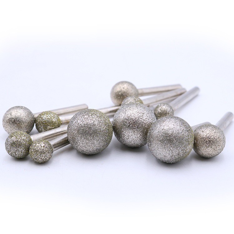 Ball Type Electroplated Diamond Mounted Points Diamond Burr with Silver Coating (SED-MPSE-B)