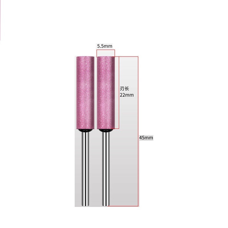 Cylinder Type Electroplated Diamond Burrs Diamond Mounted Points with Pink Coating (SED-MPE-CP)