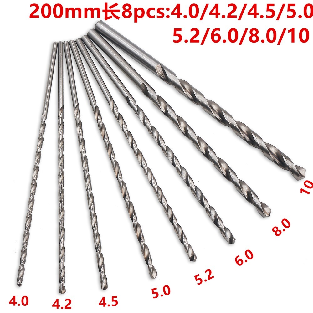 HSS Drills Extra Long Twist Drill Bit for Metal Stainless Steel Aluminium Drilling (SED-TDB-EL)