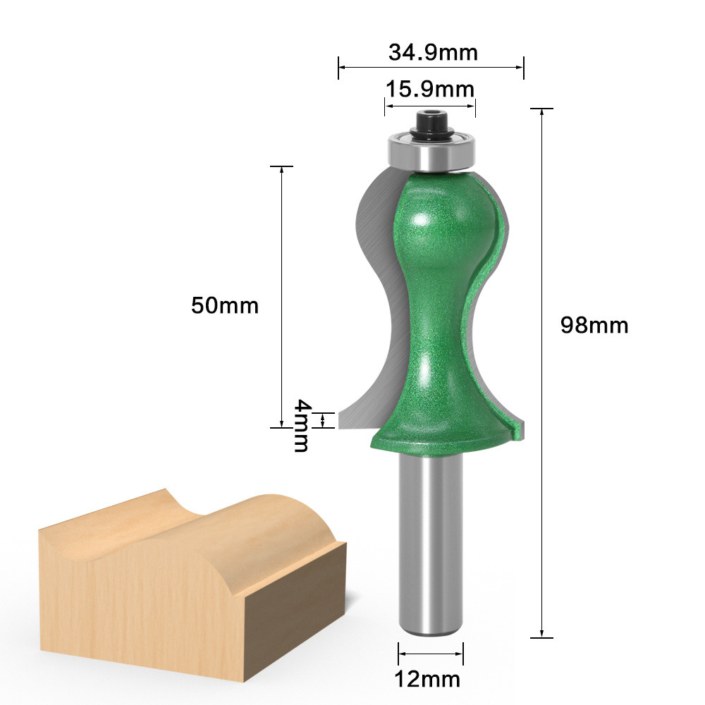 Bottolneck Type Woodworking Tool Flush Trim Bits Wood Router Bits Set Wood Hole Cutter (SED-FT-BN)