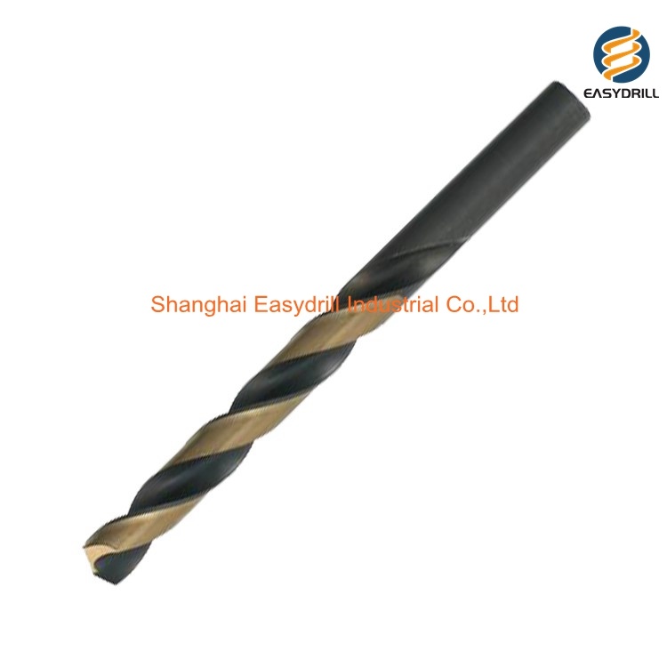 15PCS HSS Drills Black and Amber Finish HSS Left Hand Twist Drill Bits for Metal Drilling with Metal Box (SED-DBSL15-2)