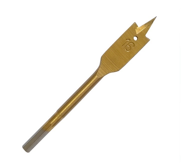 6PCS Tin-Coated Flat Drill Bits Wood Spade Drill Bits Set (SED-TSD6)
