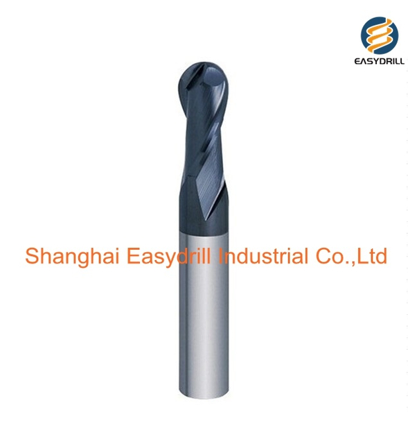 HRC50 R4mm Solid Carbide Ball Head Milling Cutter Tungsten Carbide Taper End Mill