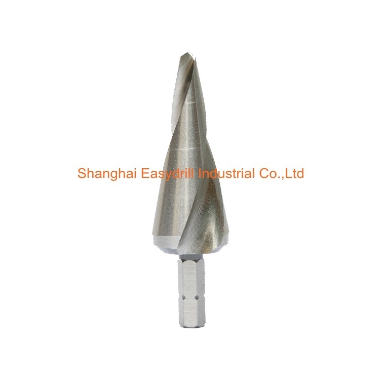 3PCS HSS Drills Set Metric Three Flats Shank Spiral Flute Step Drill Bit Set for Sheet Tube Metal Drilling in Plastic Box (SED-SD3-FSF)