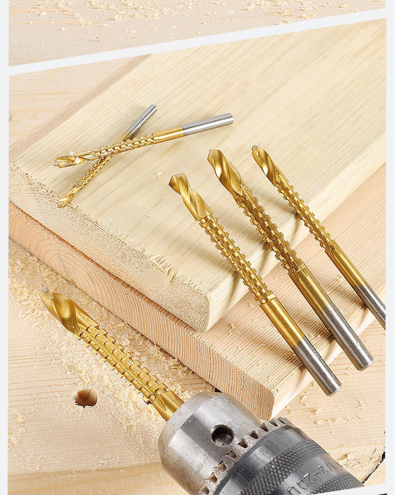 4PCS HSS Saw Drill Bits Set for Woodworking (SED-HSD4)