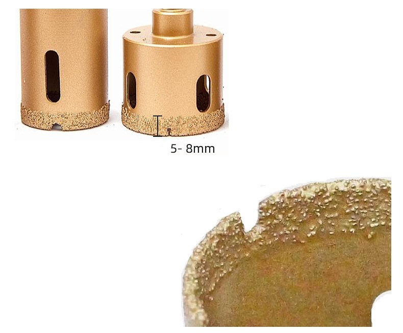 vacuum Brazed Diamond Hole Saw for Marble, Granite, Glass and Tiles etc (SED-DHS-VB)