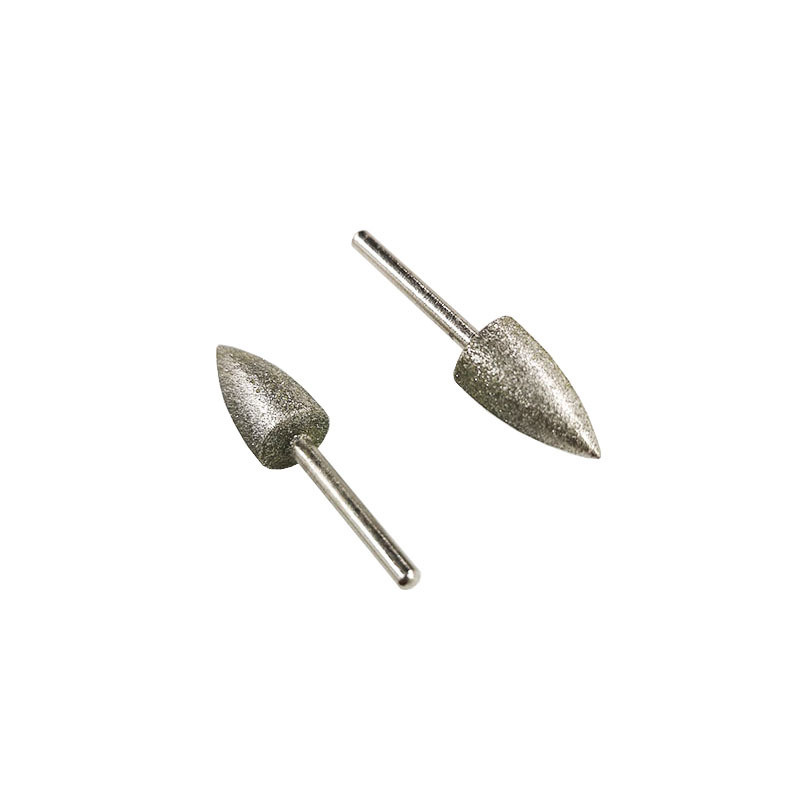 Bullet Type Electroplated Diamond Mounted Points Diamond Burr with Silver Coating (SED-MPE-BS)