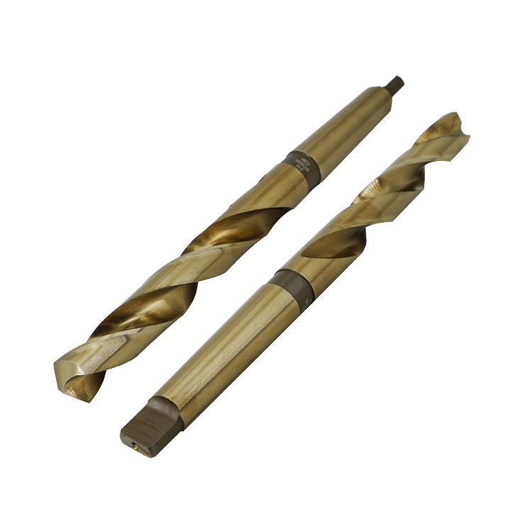 DIN8375 HSS Jobber Drills Taper Shank 90 Degree HSS Subland Two Steps Twist Drill Bit for Metal Drilling and Kreg Pocket Hole Jigging (SED-HTTS)