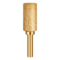 Cylinder Type Vacuum Brazed Diamond Mounted Points Diamond Burr Gold Coating (SED-MPVB-CG)