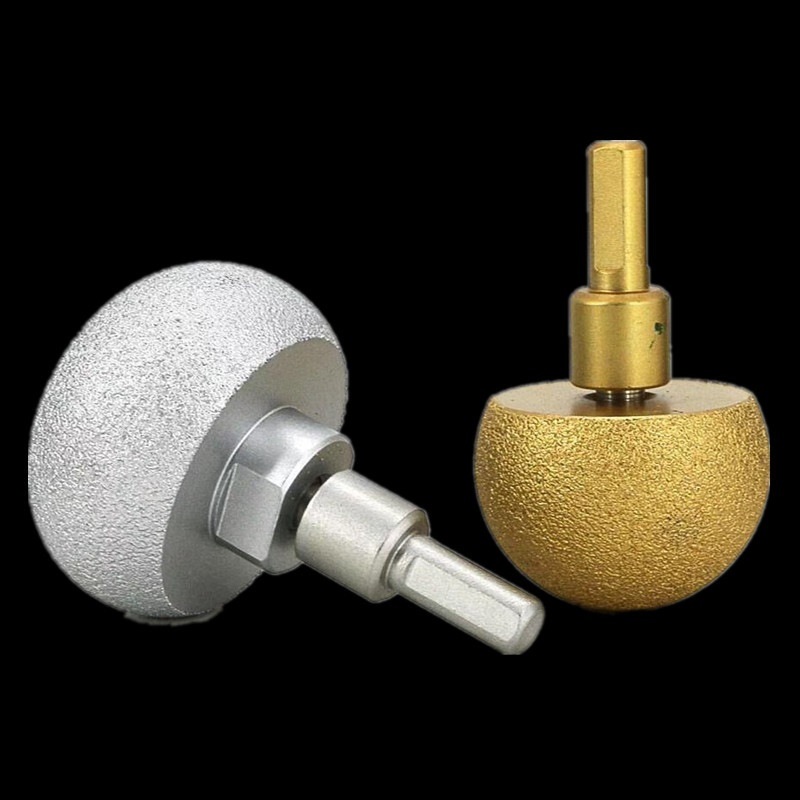 Mushroom Type Vacuum Brazed Diamond Burrs/Diamond Grinding Head with Silver Coating (SED-MPVB-MS)