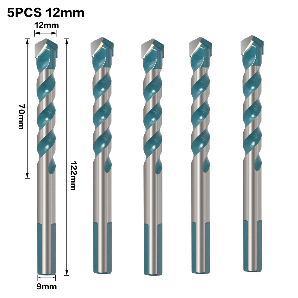 Carbide Tip Multifunction Drill Bits with Green Flute Coating for Drilling Stone, Steel, Glass, Concrete, Wood, Plastic, Brick and Tiles (SED-MTD-GRF)