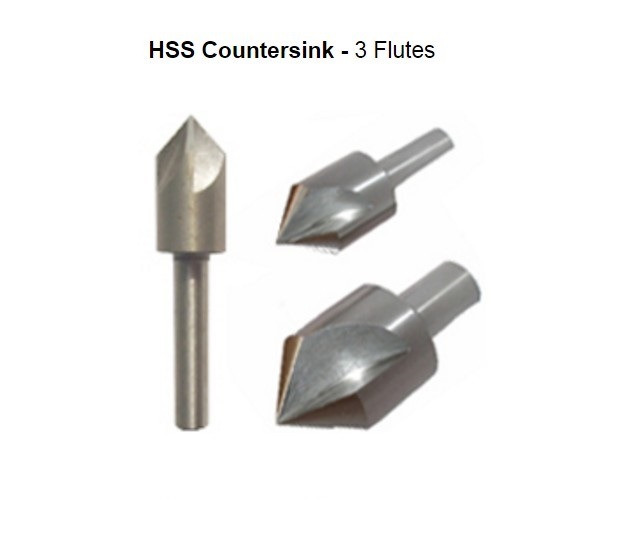 DIN335c HSS Countersink with 3flutes (SED-CS3F)