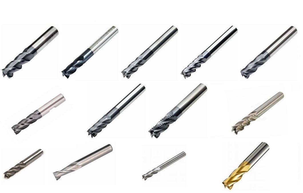 HRC45 2 Flutes Solid Carbide Black Coating Ball Nose End Mill