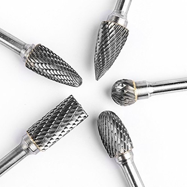 High Quality Double Cut Tungsten Carbide Burr for Brass, Alumimiun, Soft Steel (SED-RB-S101)