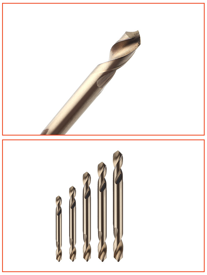 HSS Double Ends Drills Amber Surface Finish 135 Split Double Ends HSS Drill HSS Twist Drill Bit (SED-HDEA)