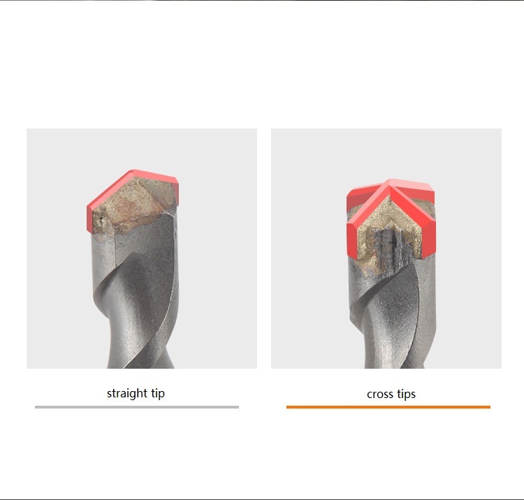 High Quality SDS Drills Power Tools Accessories SDS Plus Shank Hammer Drill Bits with Crown Tips (SED-SPC)