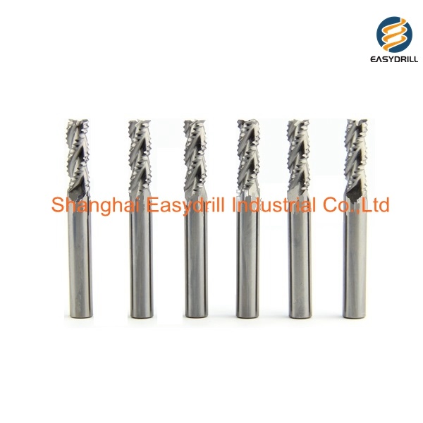 4 Flutes CNC Milling Cutters Tungsten Carbide Roughing End Mill