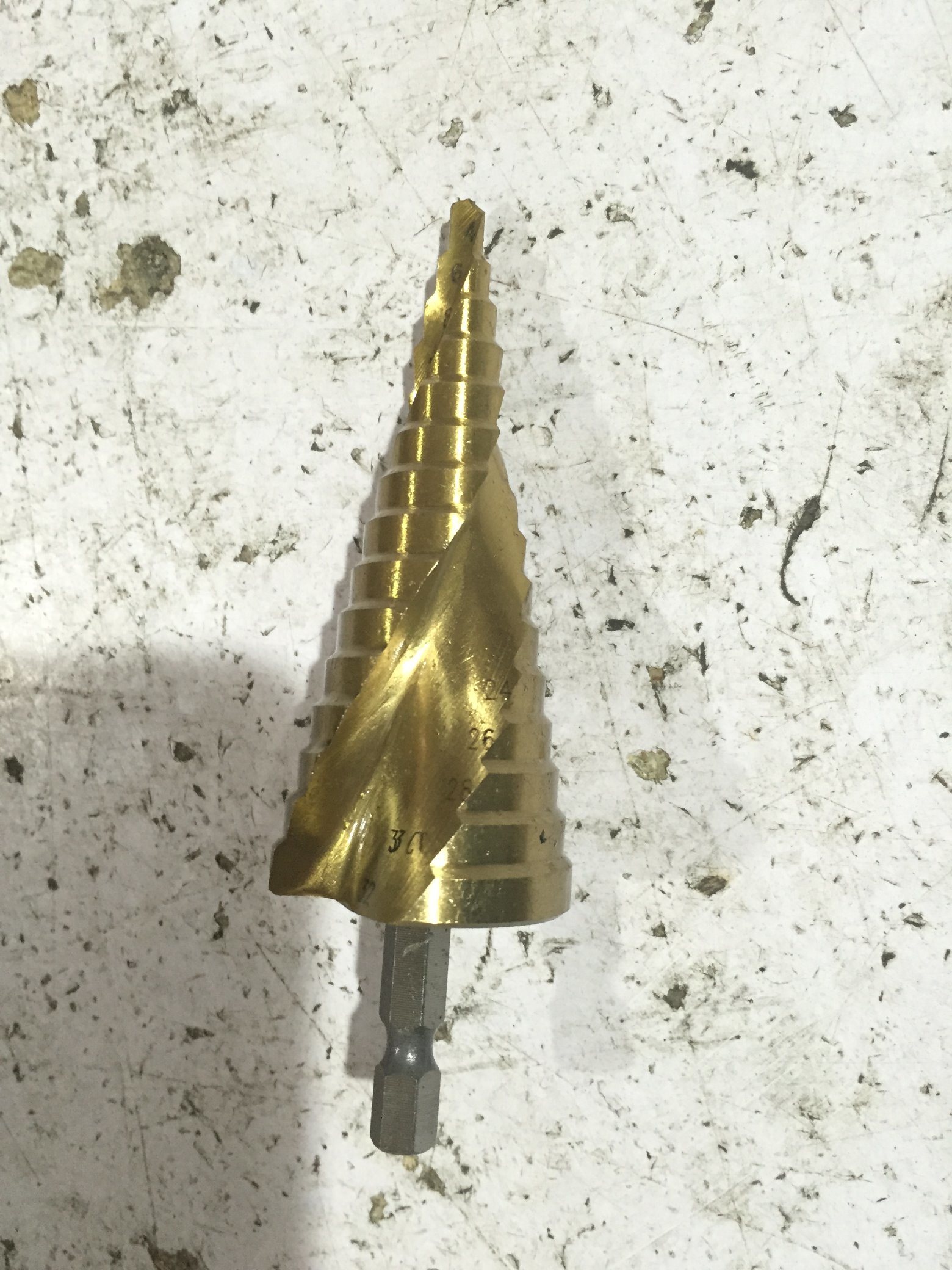 Tin-Coated HSS Step Drill Bits with Flat Surface (SED-SDFT)